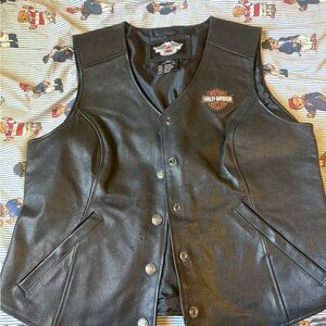 Harley-Davidson Black Leather Vest